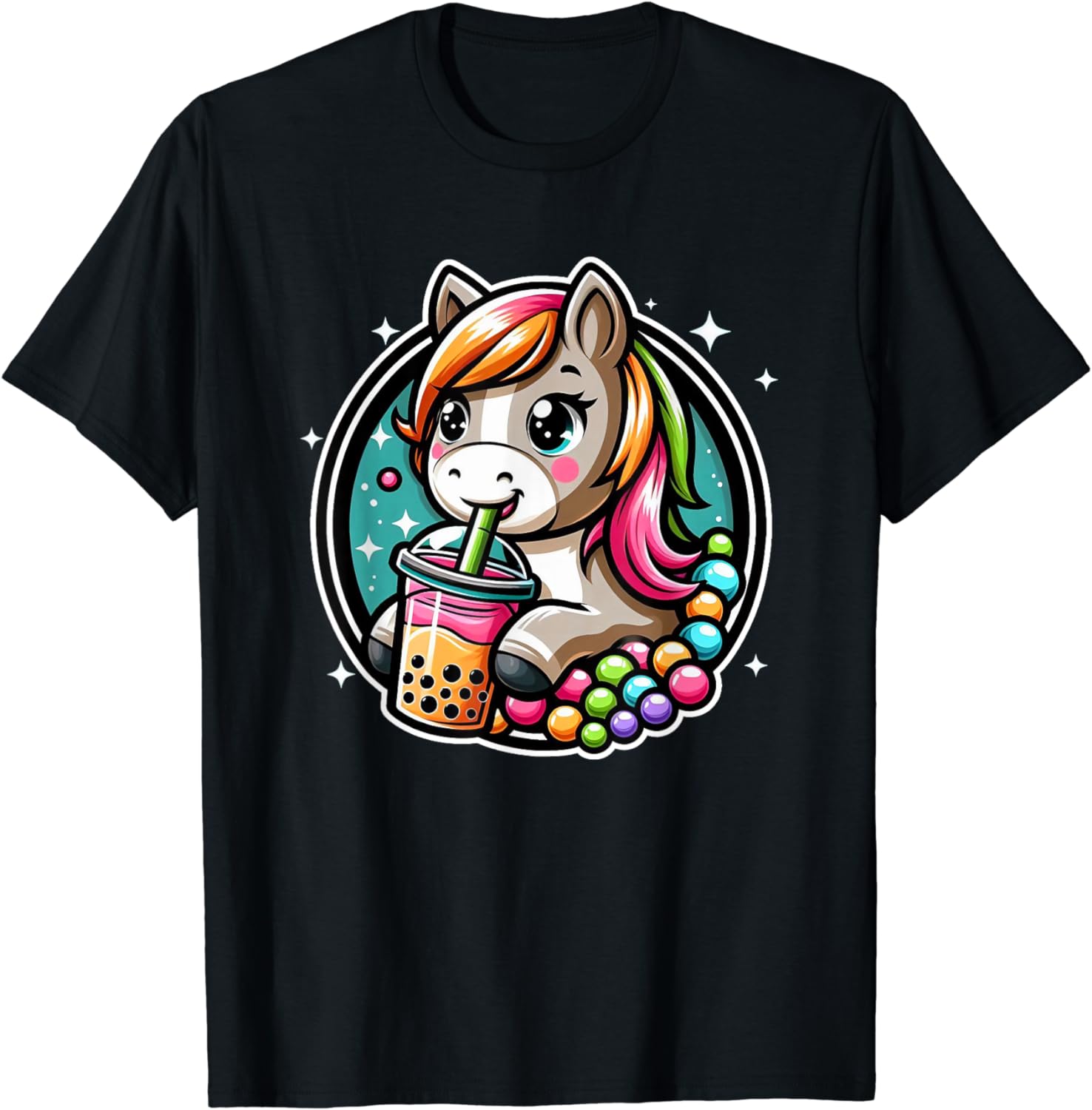 Horse Bubble Tea Shirt