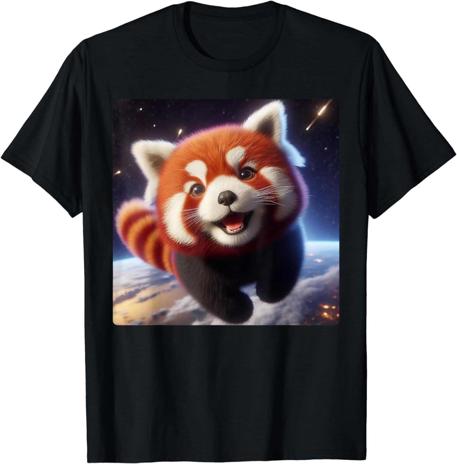 Red Panda In Deep Space Shirt