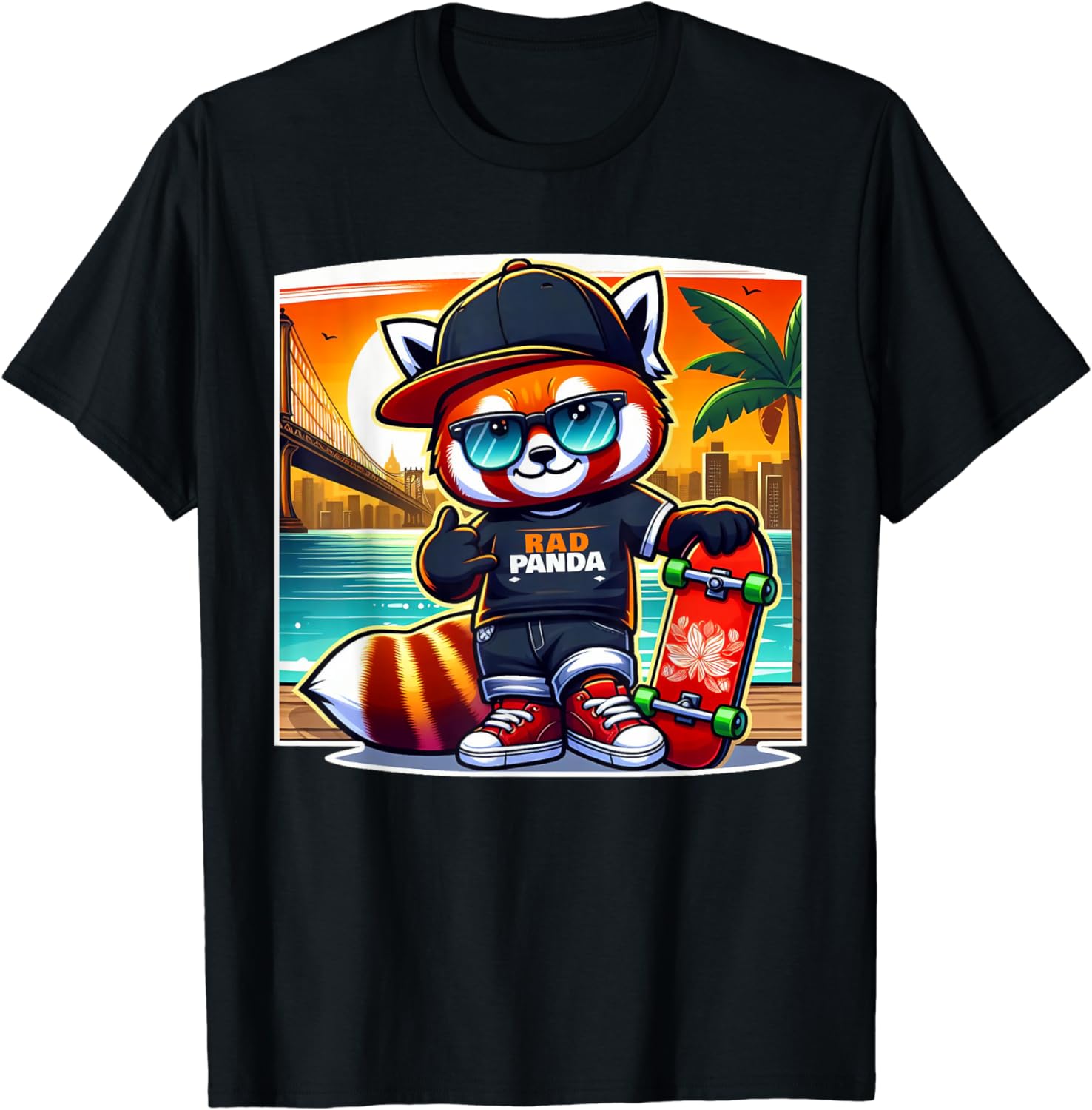 Skater Red Panda Shirt